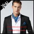 Business Silk Ascot Necktie with Fashion Men's Hanky Set Ascot Silk